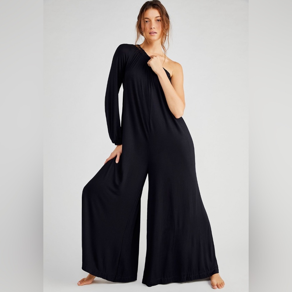 NWOT Free People Beach Sunday Stroll Jumper in Black size XS